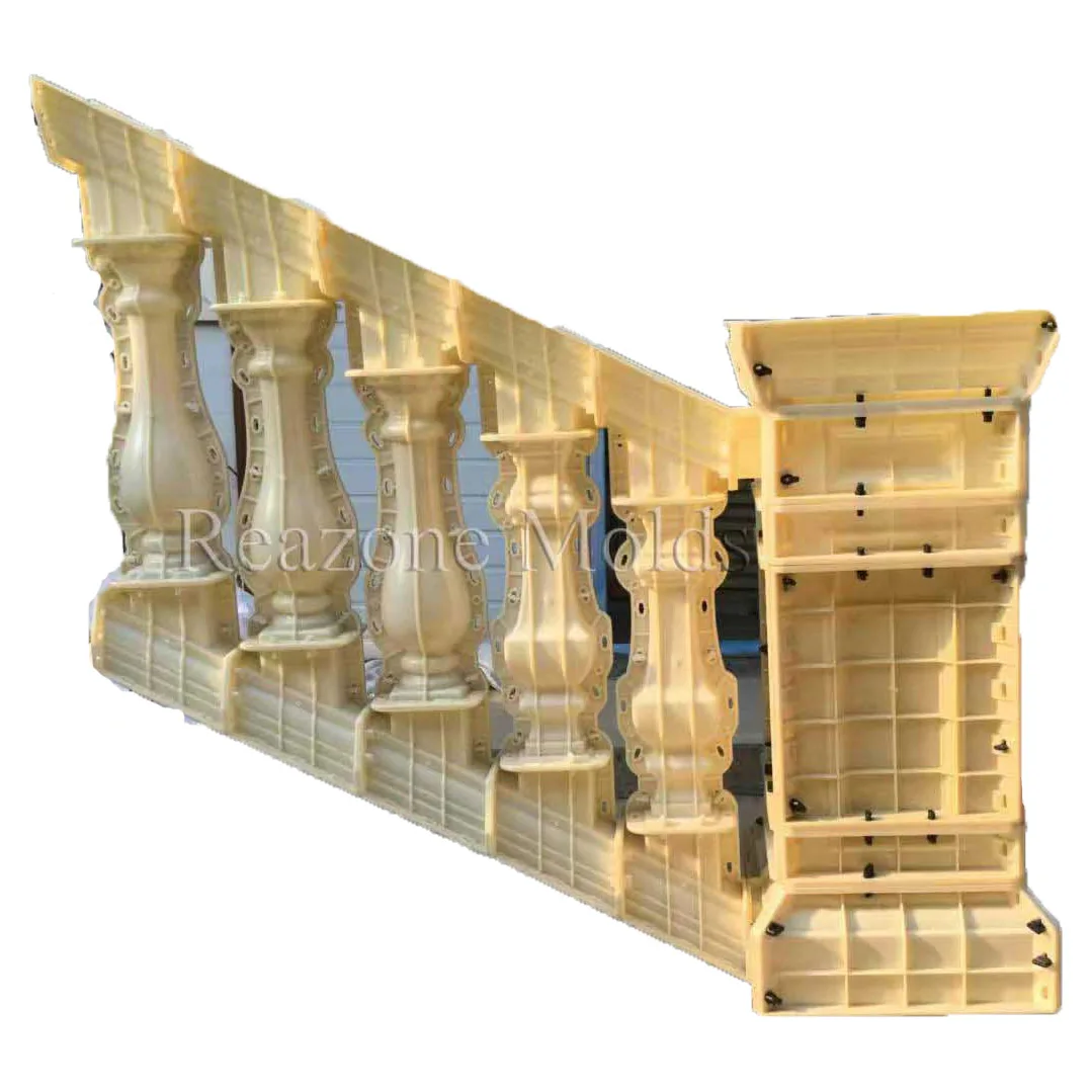 ABS plastic Concrete stair step handrail baluster casting in place  mold for sale