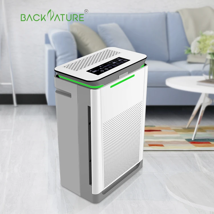 Portable Smart HEPA Air Purifier Humidifier UV Lamp Generator Ozone Electric Home Air Purifier Household Manual Humidity