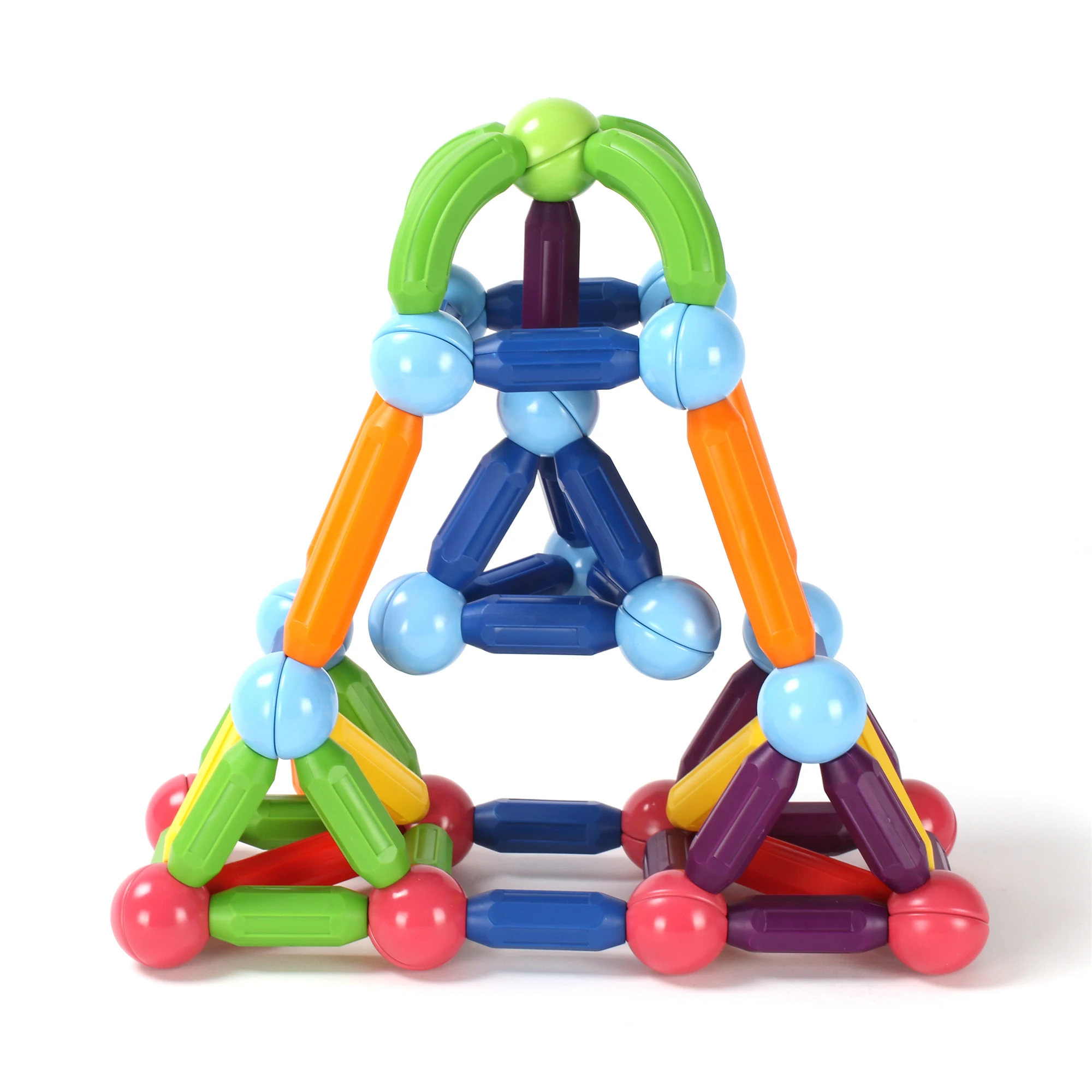 MNTL magnet ball toys magnetic stick game educational 100PCS magnetic building sticks Balls And Rods for kids