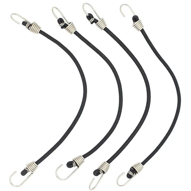 Черные Прочные эластичные нейлоновые шнуры, тяжелые эластичные шнуры, шнур для банджи-шока