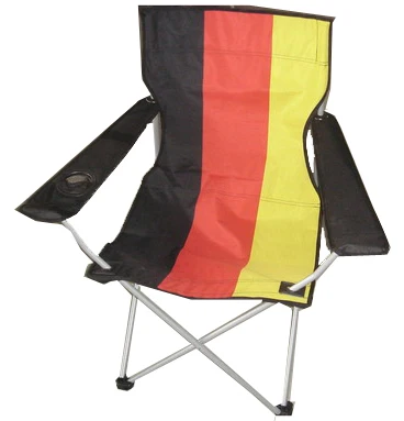 Wholesale Custom Logo High Quality Lightweight Portable Folding National Flag Camping Beach Chair Foldable Chairs For Events