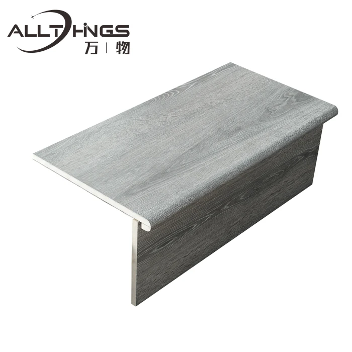 modern interior decorative peel and stick spc non-slip industrial plastic stair treads