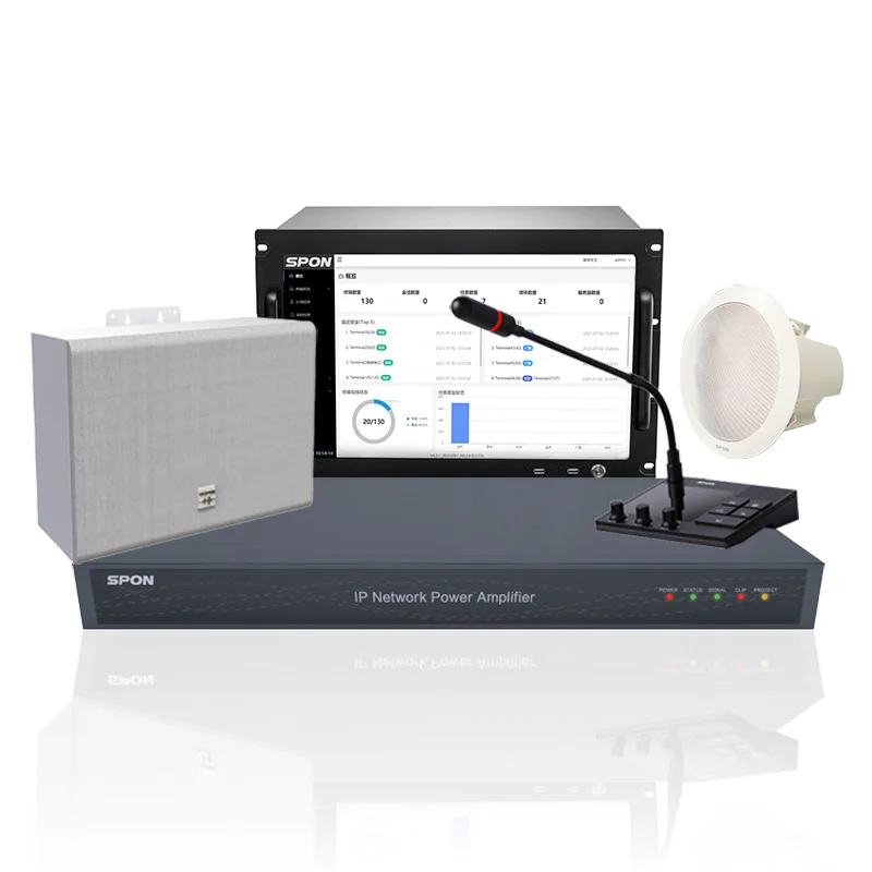 IP PA Paging System Public Address Intercom Broadcasting System
