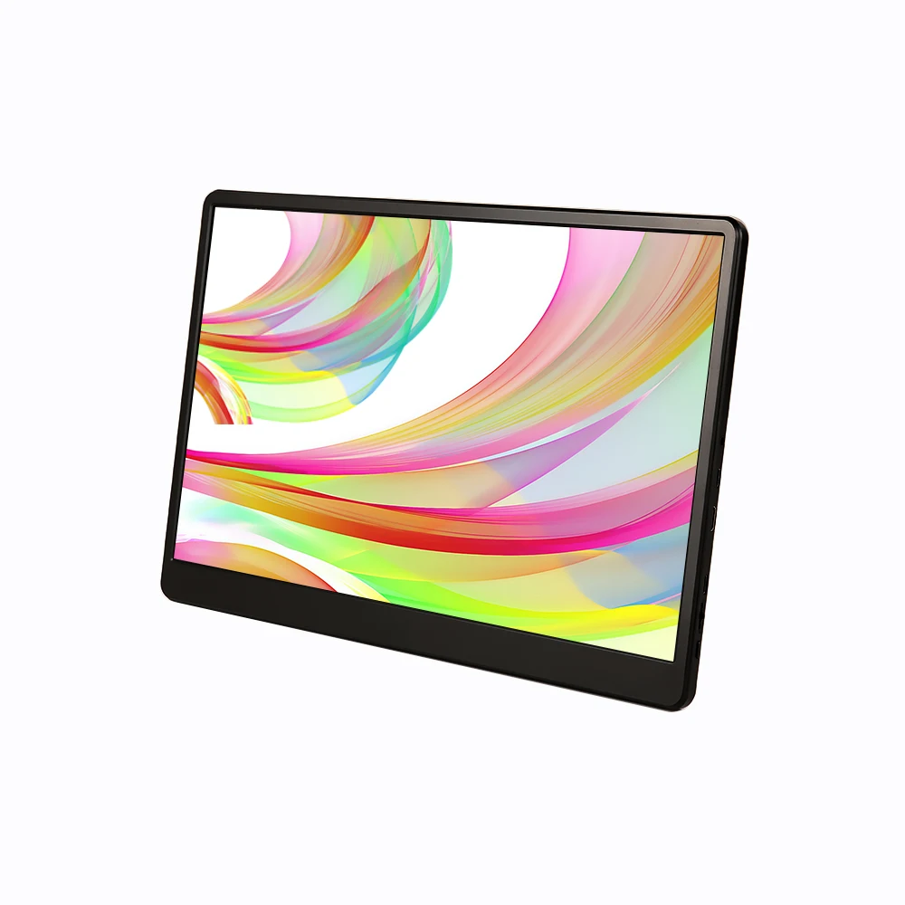 HD 1080P Wall Mountable Foldable LCD Portable Monitor 15.6 inch Type-C Port for Cell Phone PC Laptop Notebook Screen