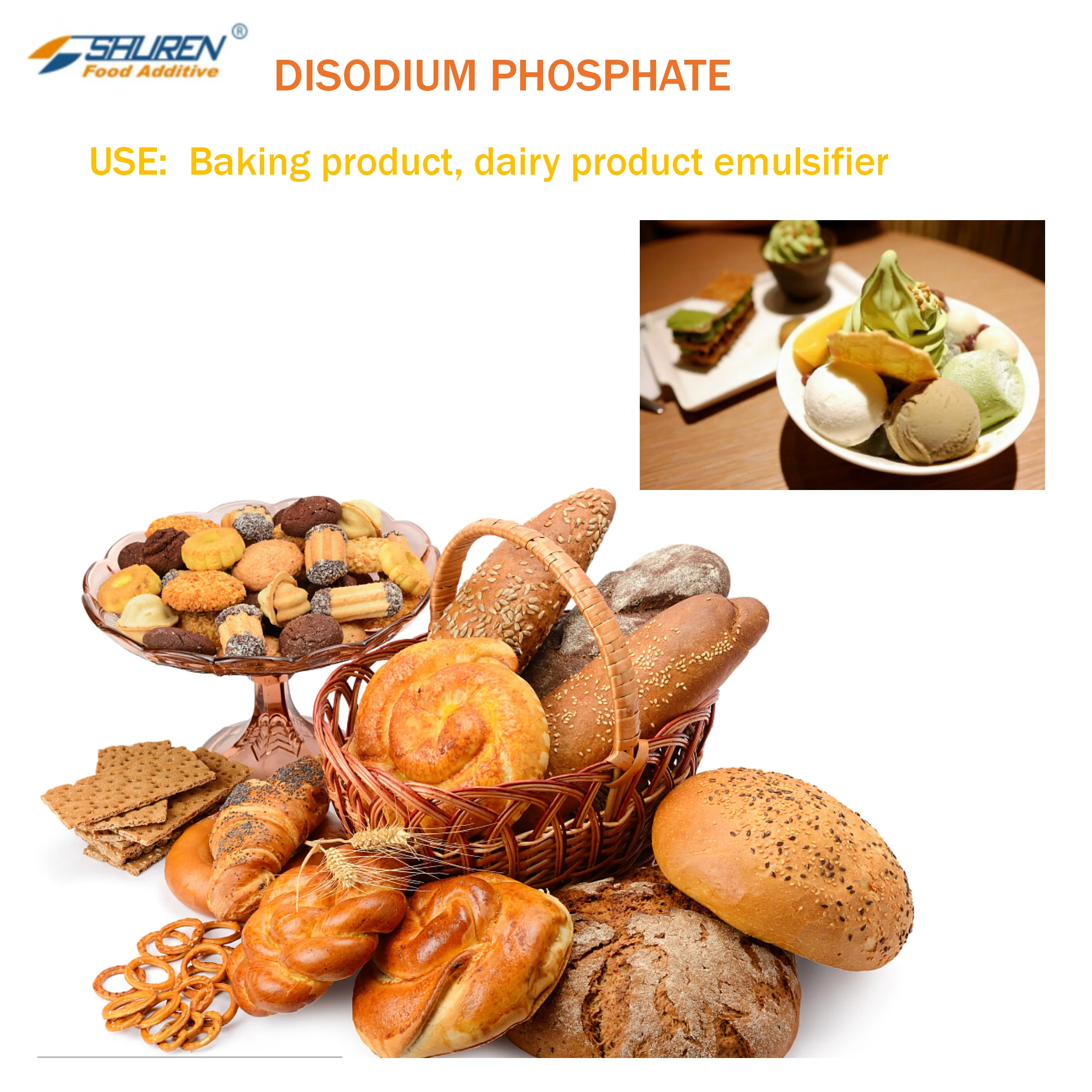  Производство пищевого динатриевого фосфата (dsp) по любимой цене FCCV/E339