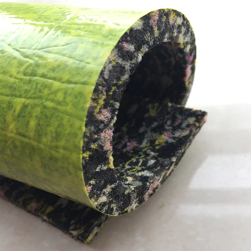 High Quality 10mm  Breathable  Non Slip Underfloor Heating PU Foam Rebonded Foam Carpet Underlay