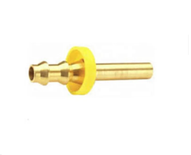 Brass color push- on hose barb rigid tube adapter