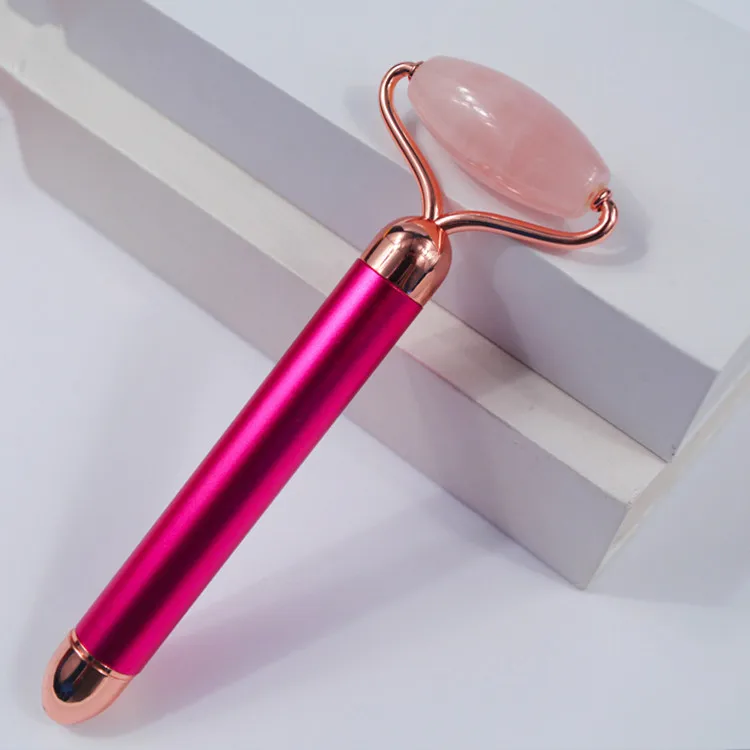 
Electric Beauty Bar Natural Powder Crystal Jade Roller Mini Facial Roller Massage 