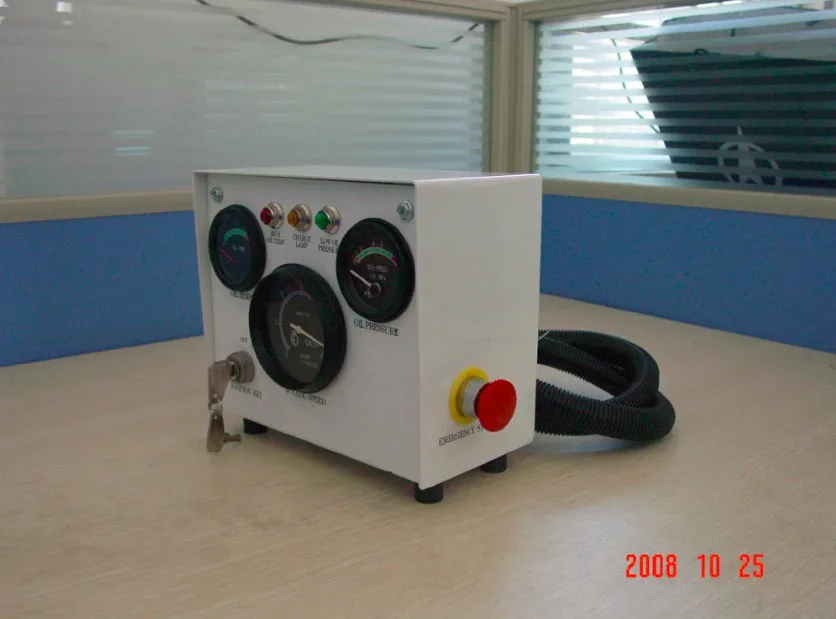 Control Panel 3 Gauges detection of the engine speed oil temperature and oil pressure