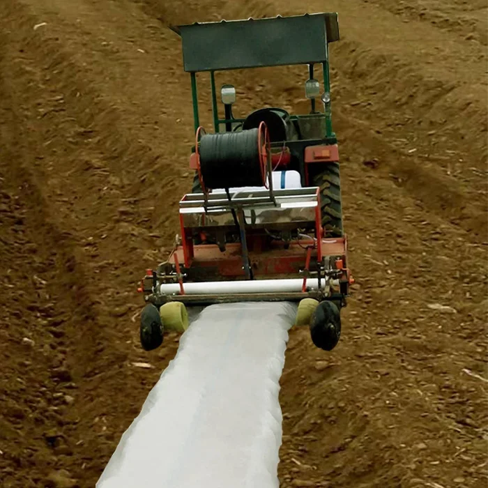 Plastic mulch laying machine mulch layer for strawberry