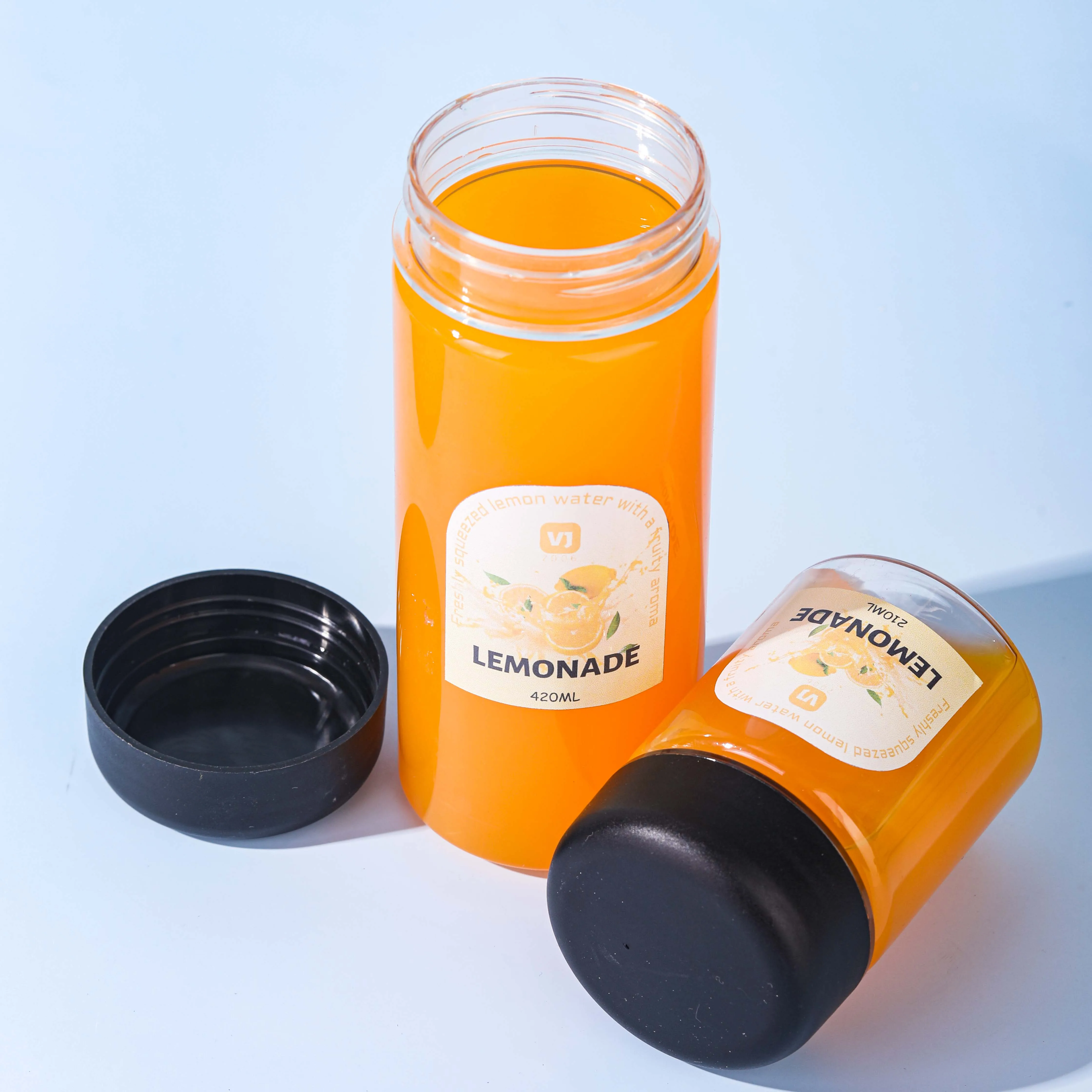 Manufacturer Clear Empty Food Grade PET Plastic Water Drinking Bottles 350ml round Juice Beverage