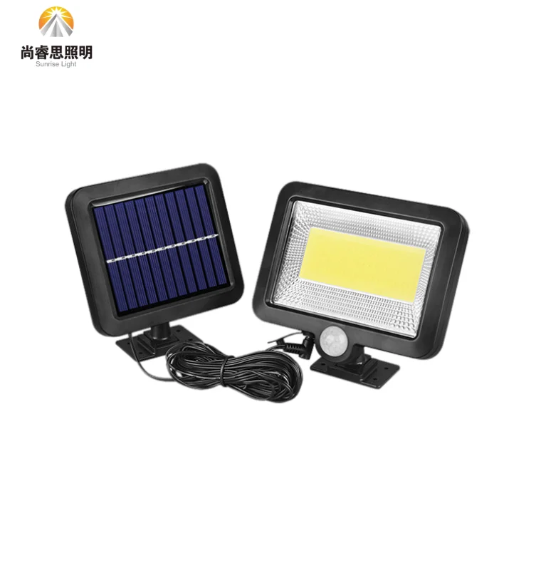 Factory cheaper price powered light 208led solar outdoor lights wall 120 led With remote control