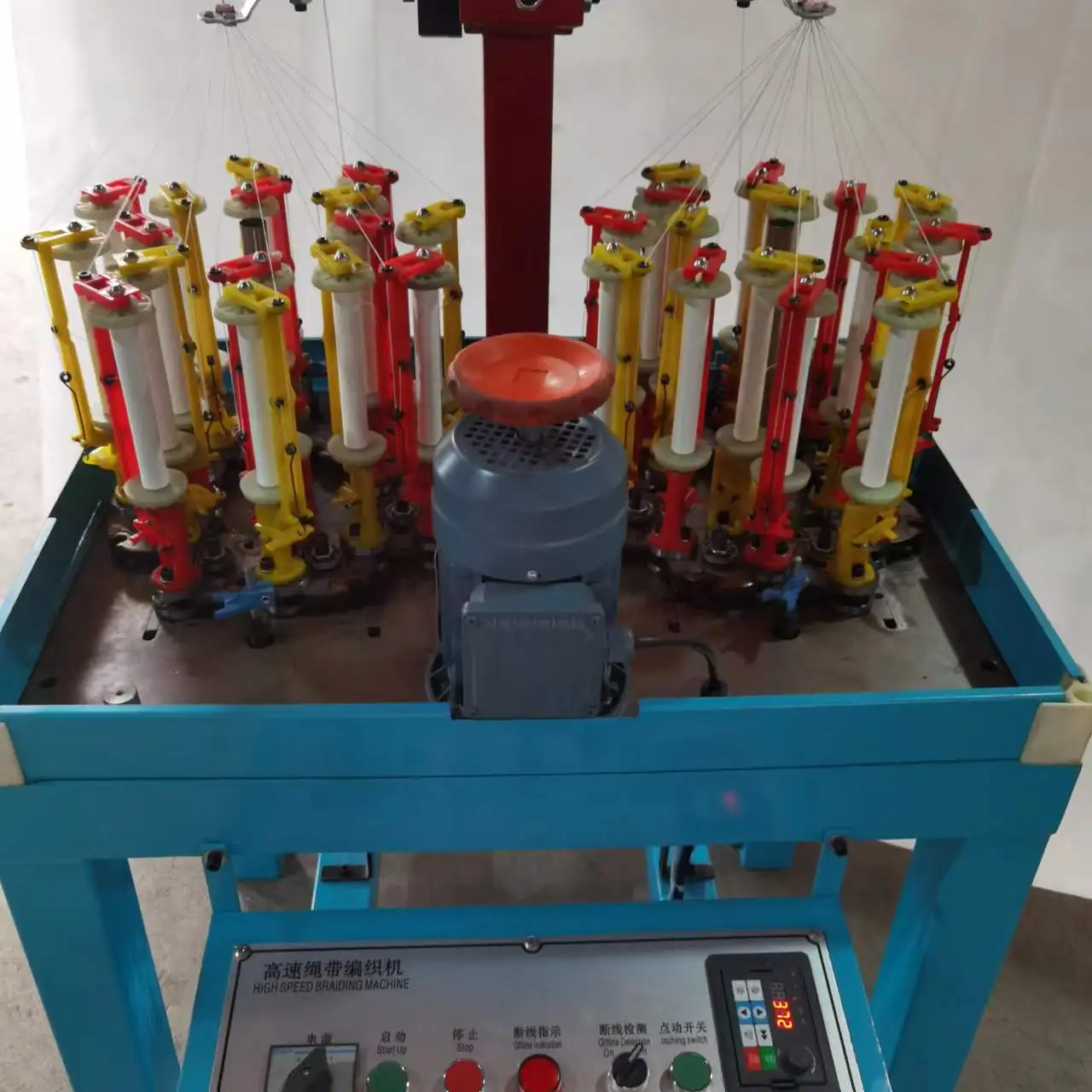 16-spindle double-head lace braiding machine round rope knitting machine