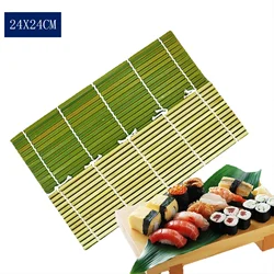 Hot Selling Bamboo Sushi Rolling Mat,Eco Friendly Handmade Green Sushi Rolls Maker
