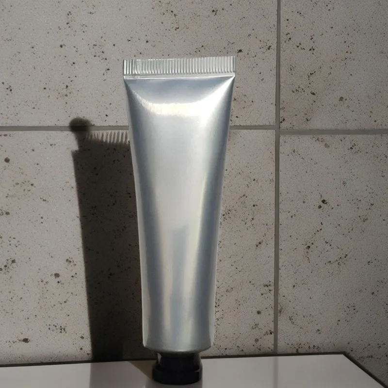 Free Sample 30ml Empty Collapsible Aluminum Cosmetic Hair Color Hand Cream Packaging Tube With Eco Friendly Aluminium Lid
