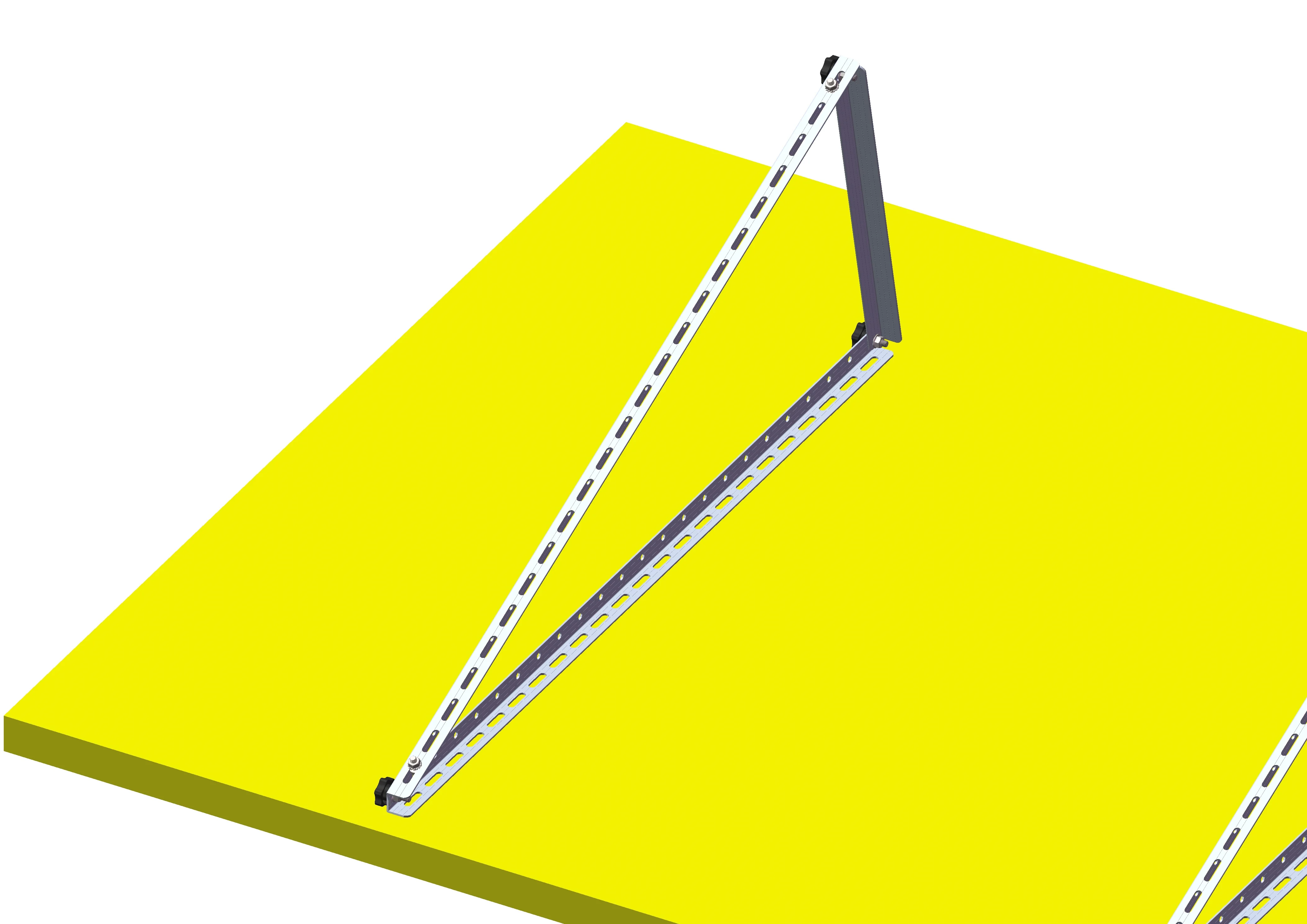 Solar Metal Roof Bracket PV Aluminium Mounting Kit triangle brackets ballasted mount solution