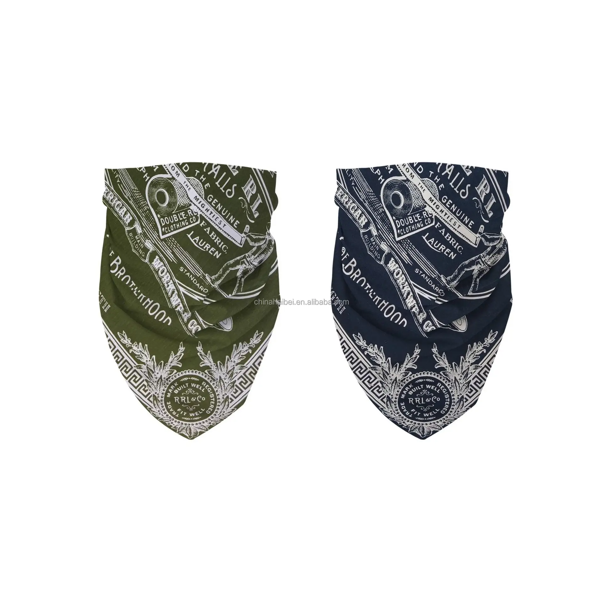 Customized Design Your Own Logo Printing Square Scarf Custom Bandana Cotton Bandana