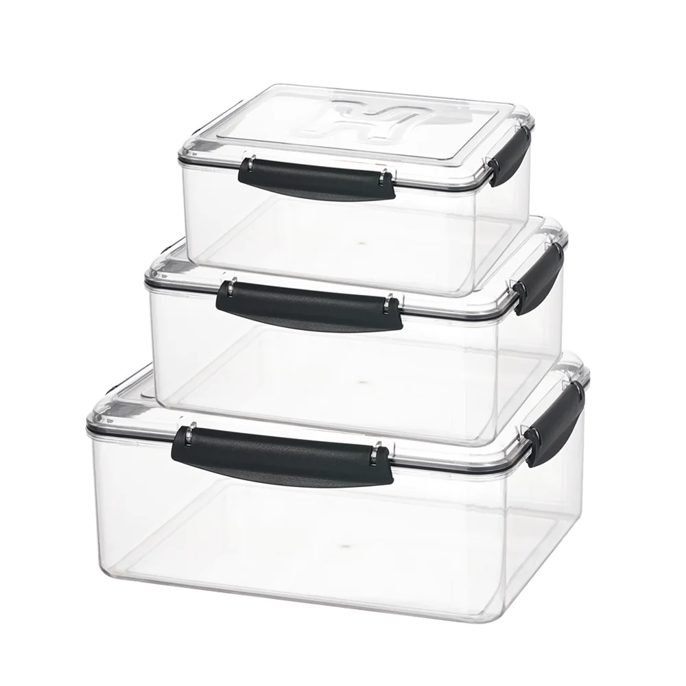 3 шт. прямоугольные герметичные контейнеры для хранения пищевых продуктов с крышками