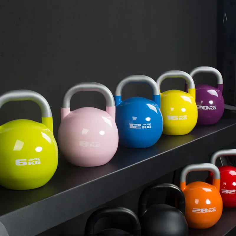 Color Coated Kettlebell Competition Kettlebell Set Handgrip Dumbbell Kettle Bells Set Kettlebell Weights