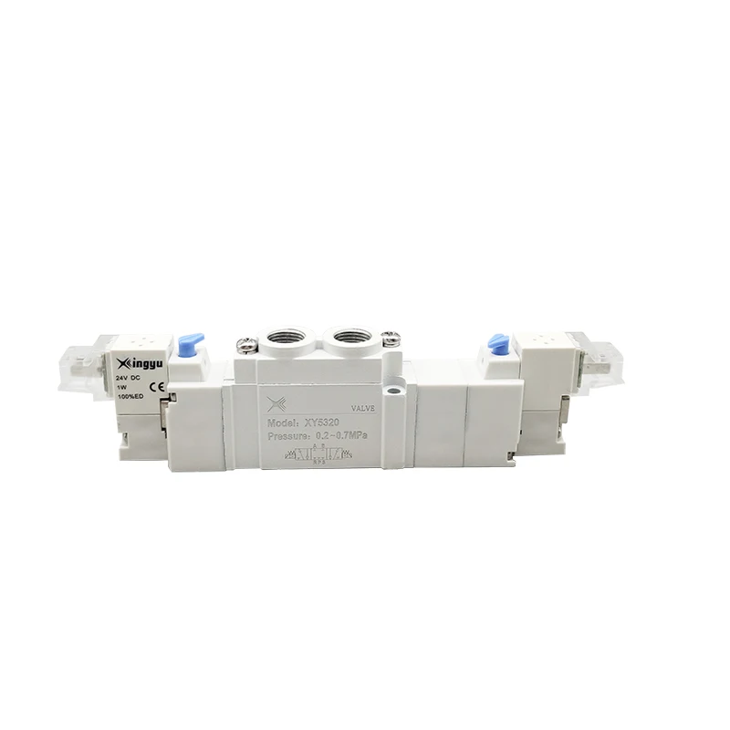 XY5320 SY5120 SMC Electric Air Control Solenoid Valve 5/3 Way Double Coil Pneumatic Actuator Control Pneumatic Solenoid Valve