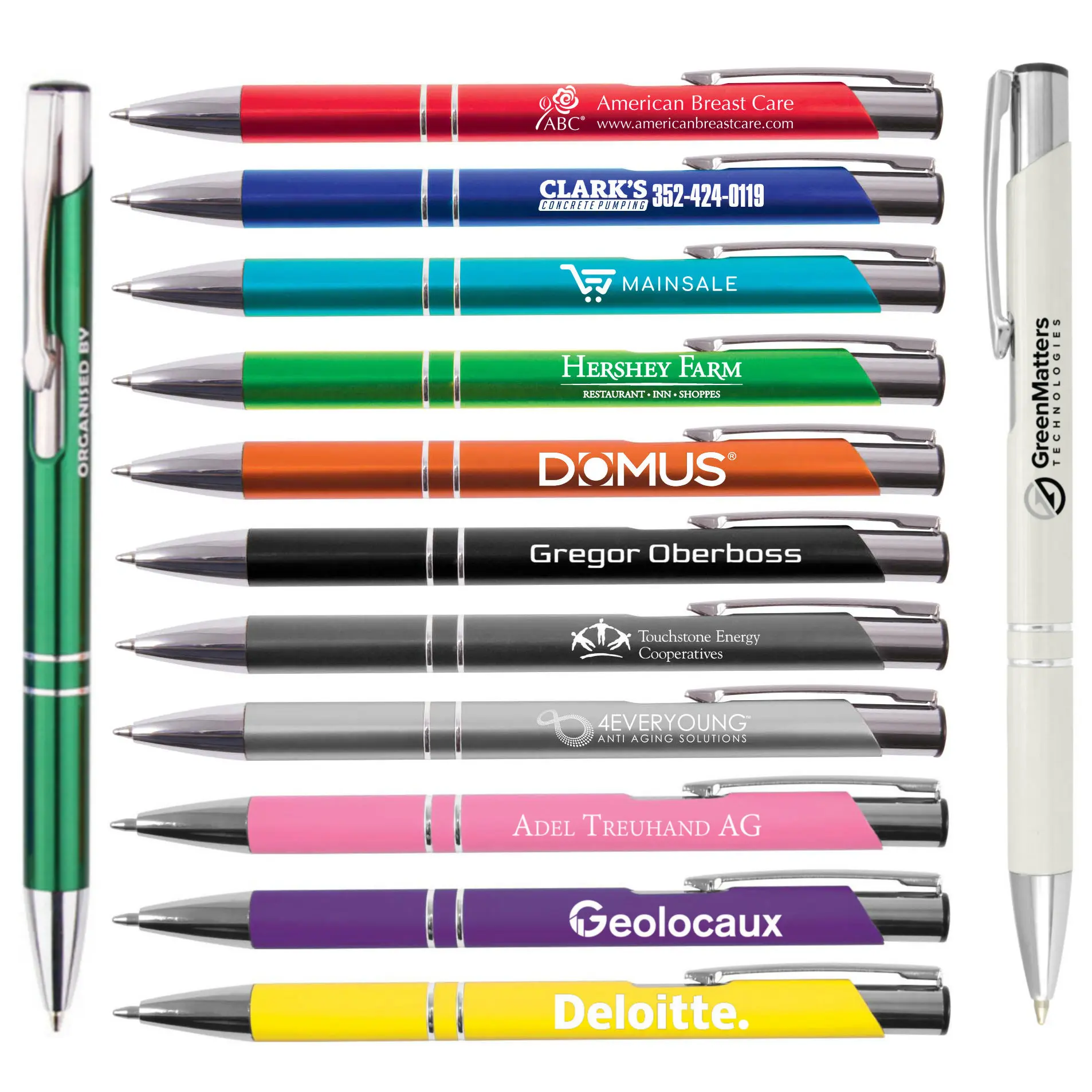 Cheap Price Low Cost Most Economic Aluminium Metal Ball Pens in Stock -support Custom Laser Engraved logo Print-black Ink