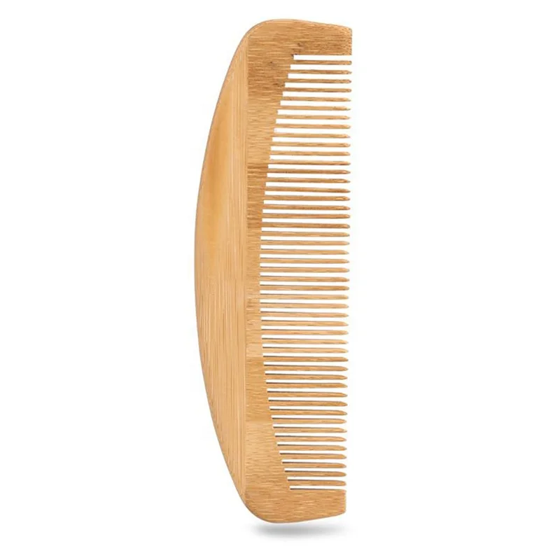 Custom Logo Wooden Detangling Comb Wood Lice Comb Private Label Wooden Bamboo Comb
