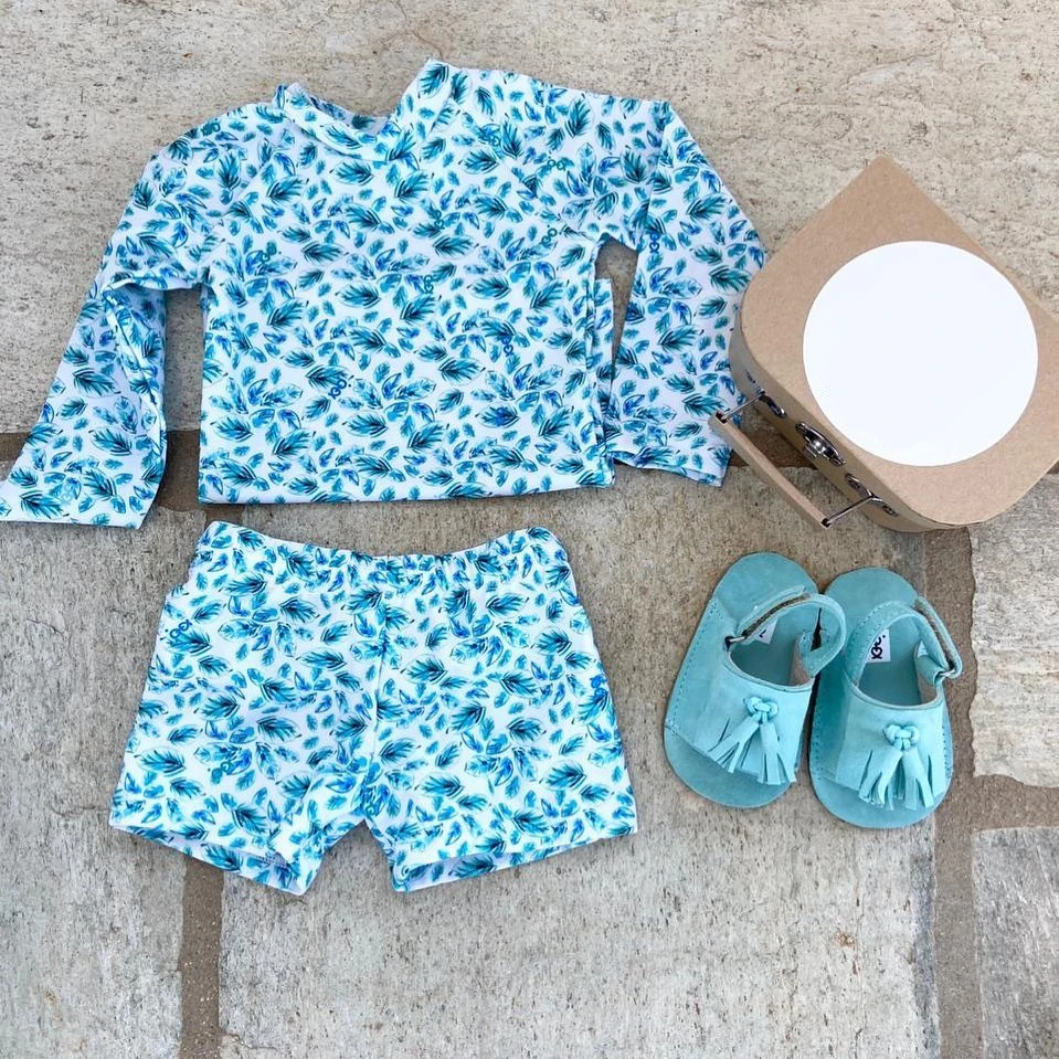 Women Custom Logo Child Beachwear Swimwear Kid Baby Cute Printed Bathing Suit Set Boys Girls Sustainable Swimwear For Kids
