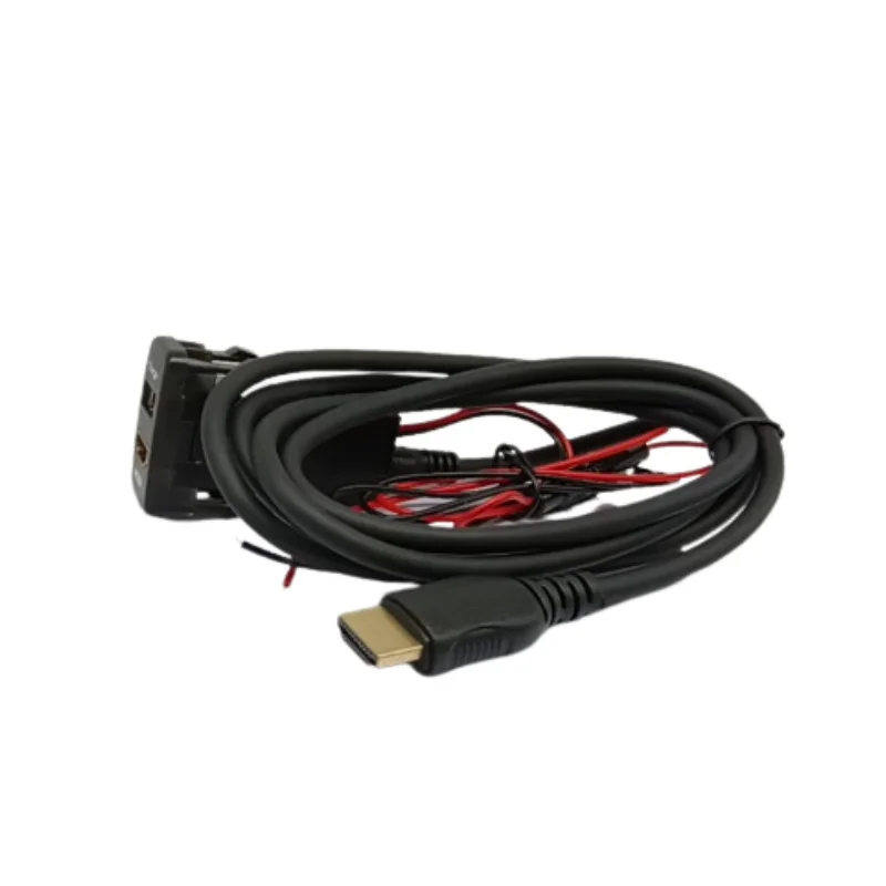 12V Dual Usb Blue Led Car Boat Marine Socket Electric Vehicle Usb Quick Charge Socket With Hdmi Adapter