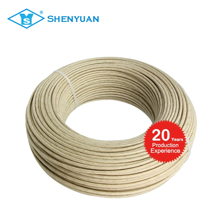 AWM5107 600v 450c Single core mica wrapped fiberglass braided fire resistant wire
