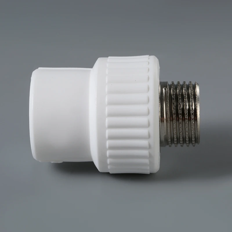 Plumbing Materials Plastic Male Threaded Direct Pipe Connector PPR Pipe Fittings