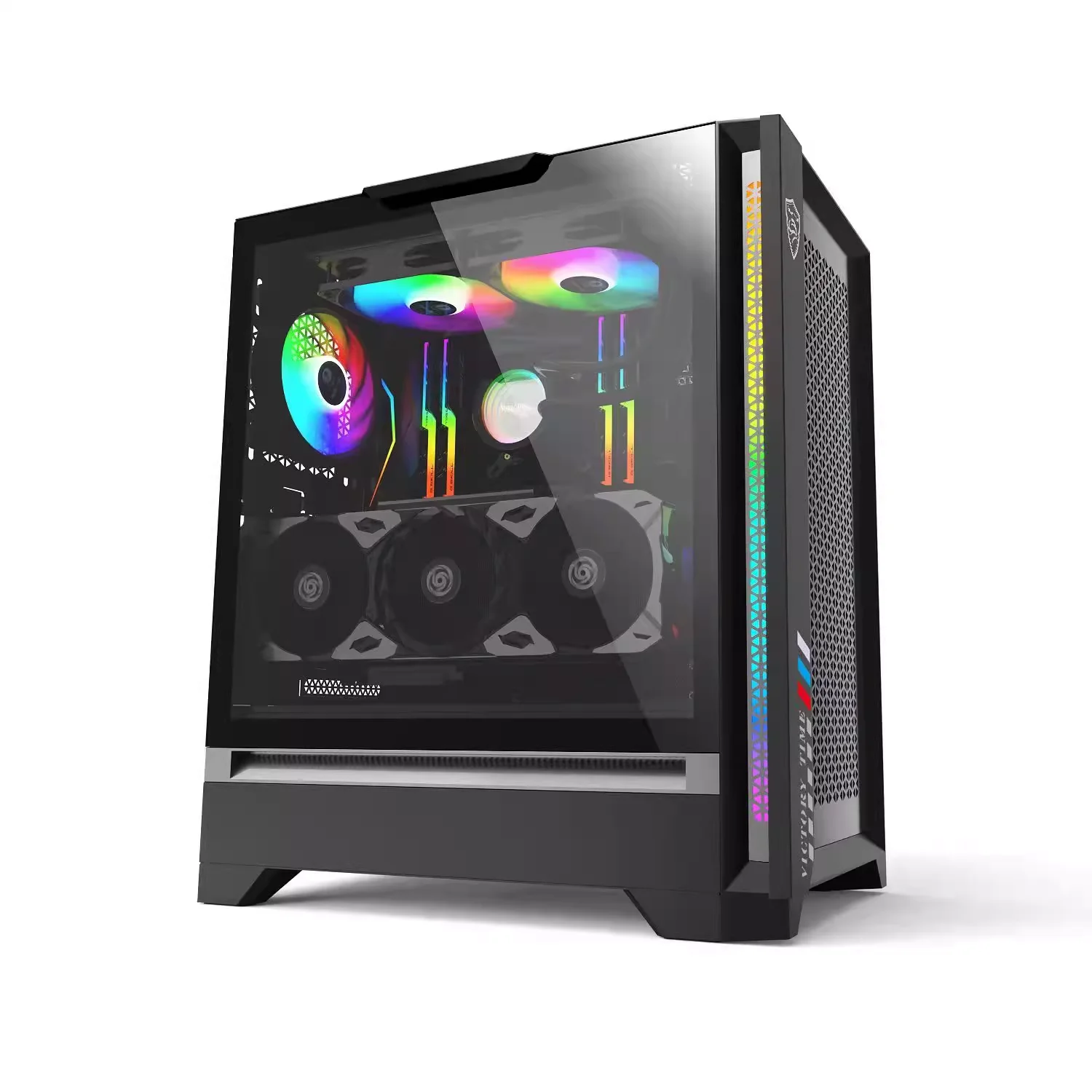 Customize ATX Full Tower RGB Computer 8pcs 12cm Cooling Fan Big Case Gaming PC Case