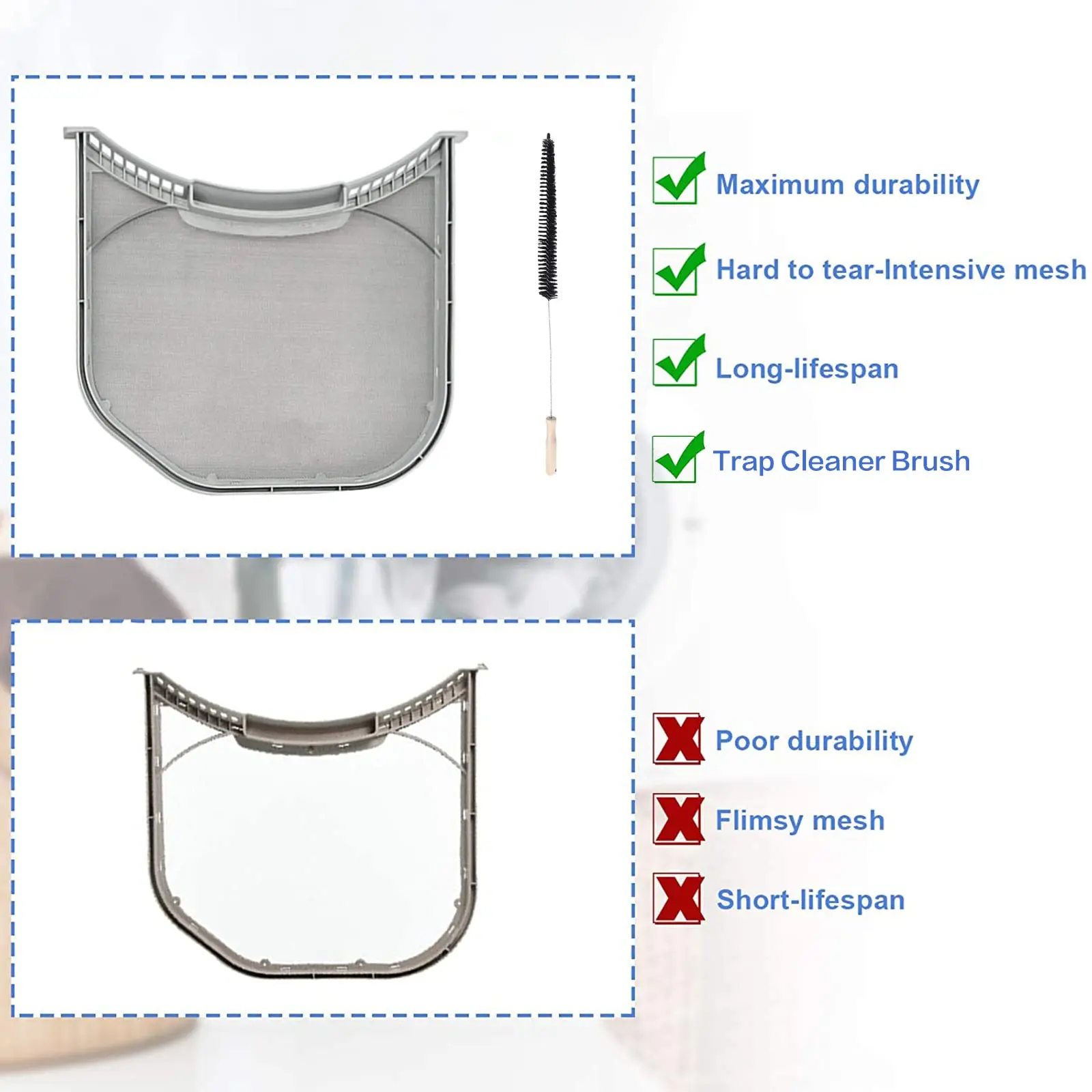 JC China Factory Direct Supply Dryer Lint Filter Replacement ADQ56656401 Dryer Lint Filter Assembly For LG Cloth Dryer Parts