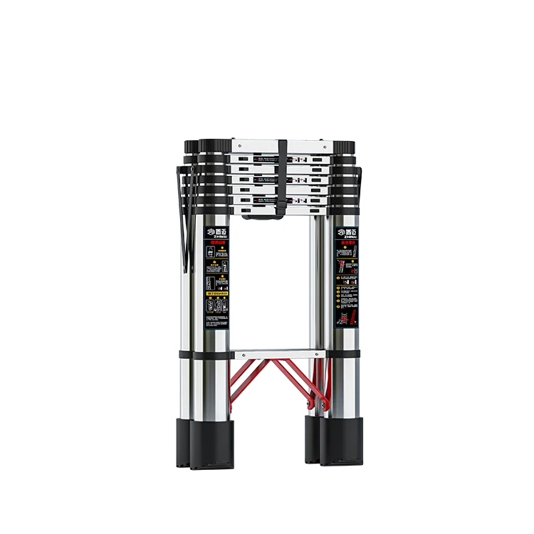 Aluminum alloy thickened engineering ladder Aluminum Telescopic Ladder Stairs Family folding herringbone ladder