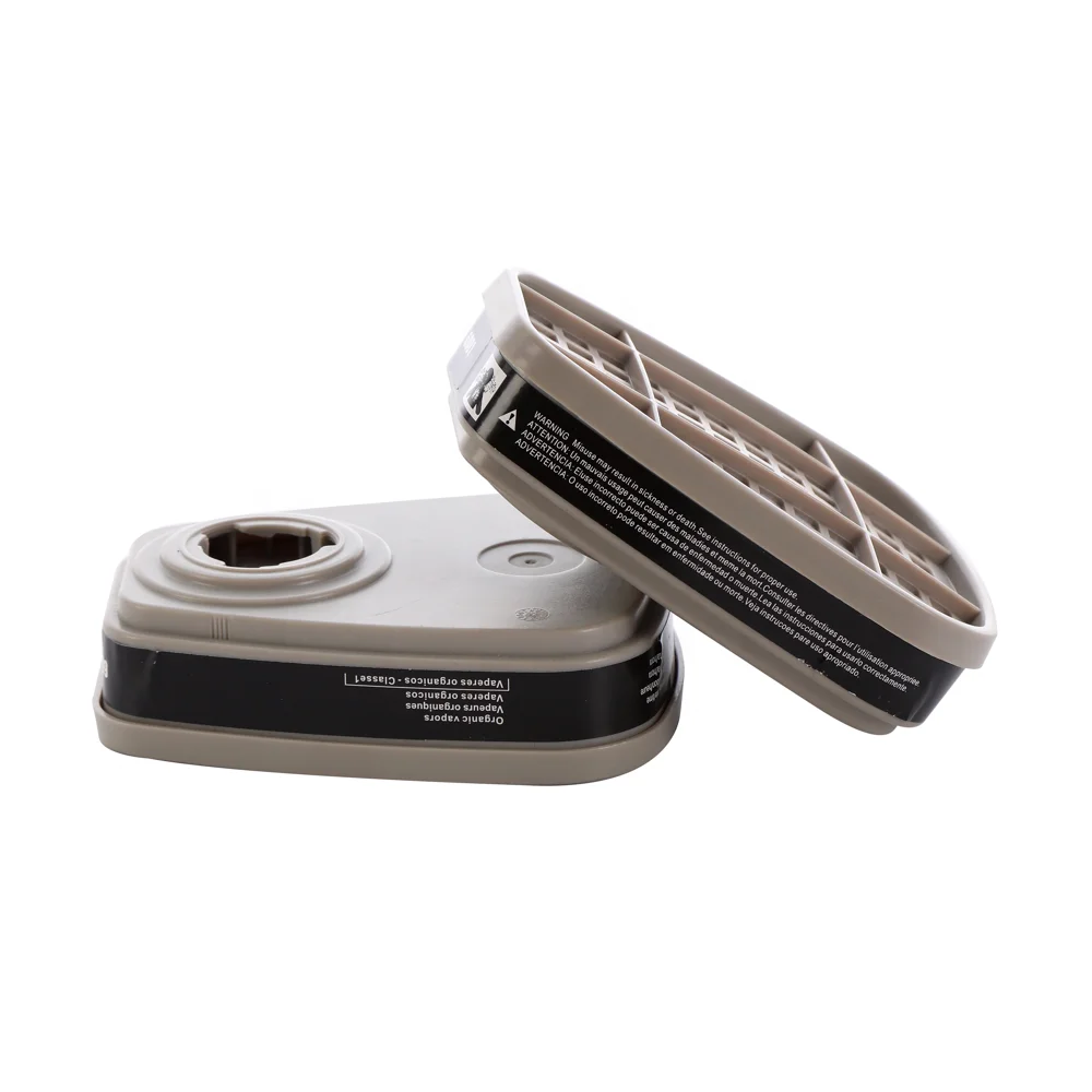 6001 Hot Sale gas organic vapor filter element activated carbon for half face gas mask 6200 6800 gas mask 7502 6502QL