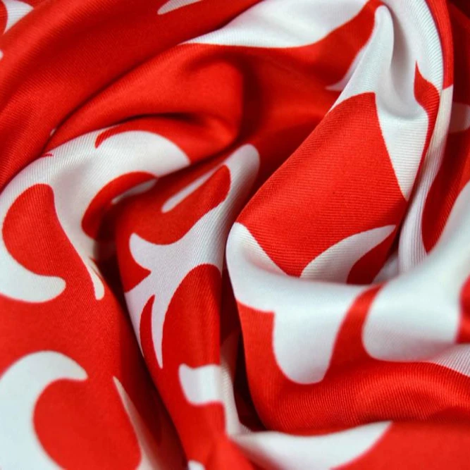 Chinese Factory Customized Silk Fabric Digital Printed Twill Silk Fabric