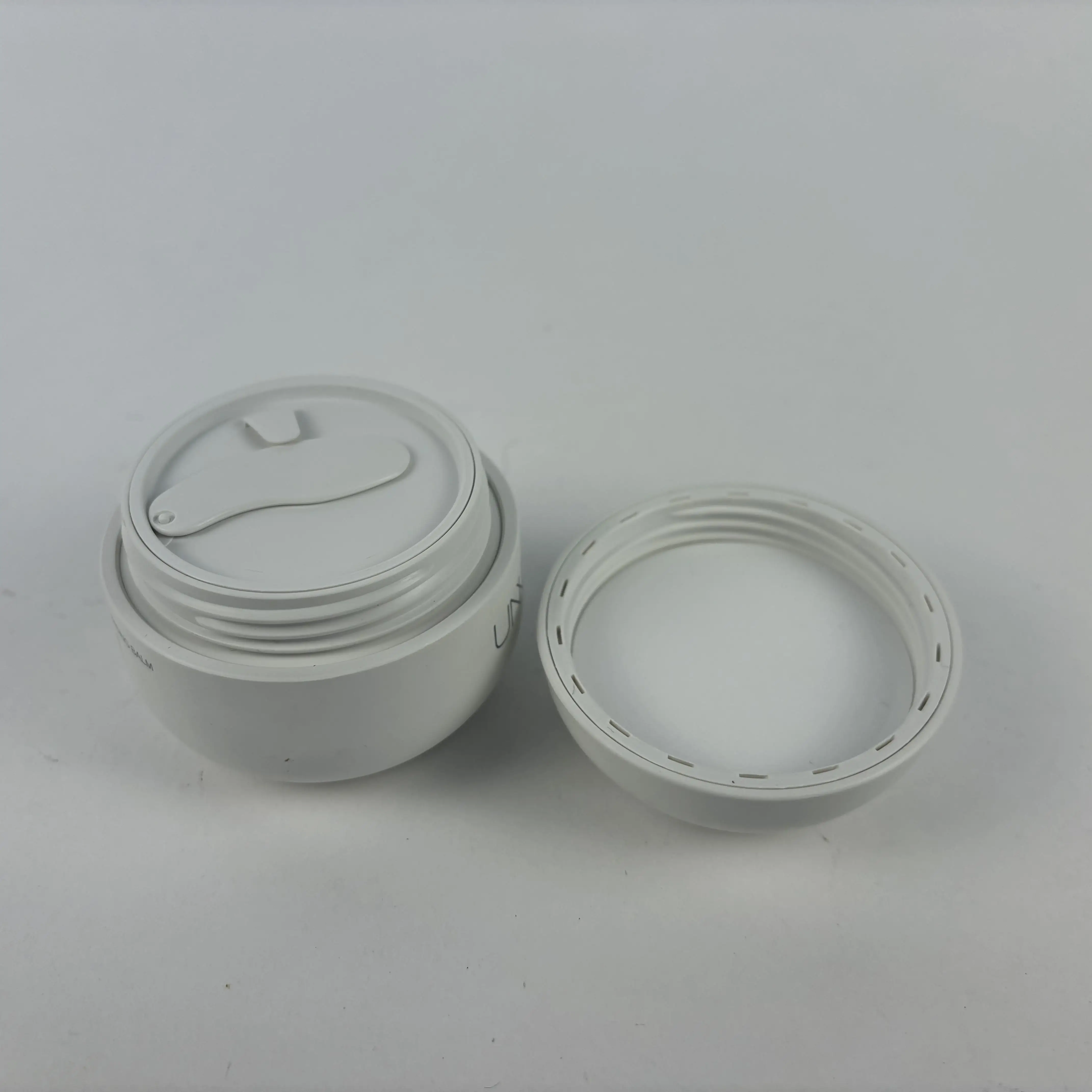 BIODEGRADABLE OEM no plastic plastic-free calcium carbonate CaCO3 PMU Rounded Cosmetic Cream Jar 100g 100ml