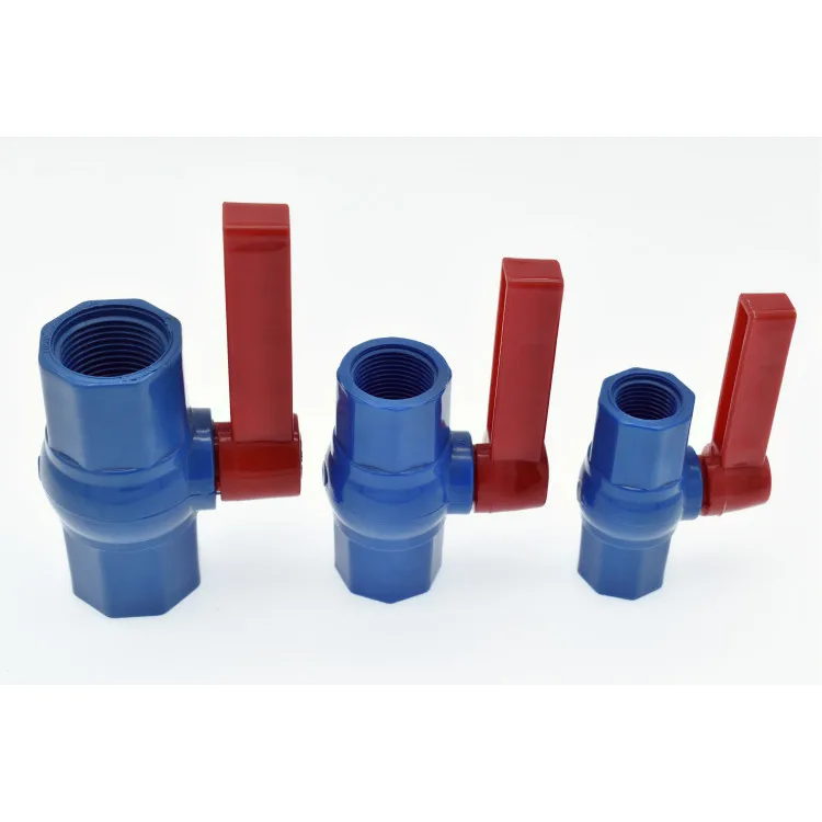 Высококачественный стиль продажи полный ассортимент шаровых клапанов с ручкой из ПВХ, удобный и прочный