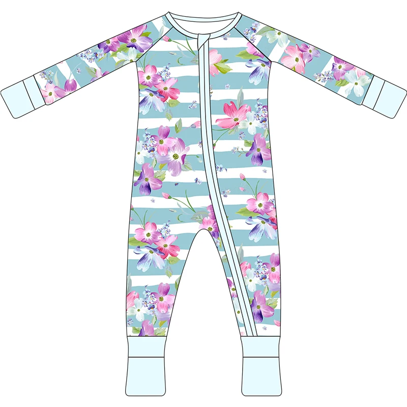 High Quality Organic Bamboo Baby Onesie Custom Print Bamboo Baby Clothes Romper Toddler Kid Baby Bamboo Sleeper