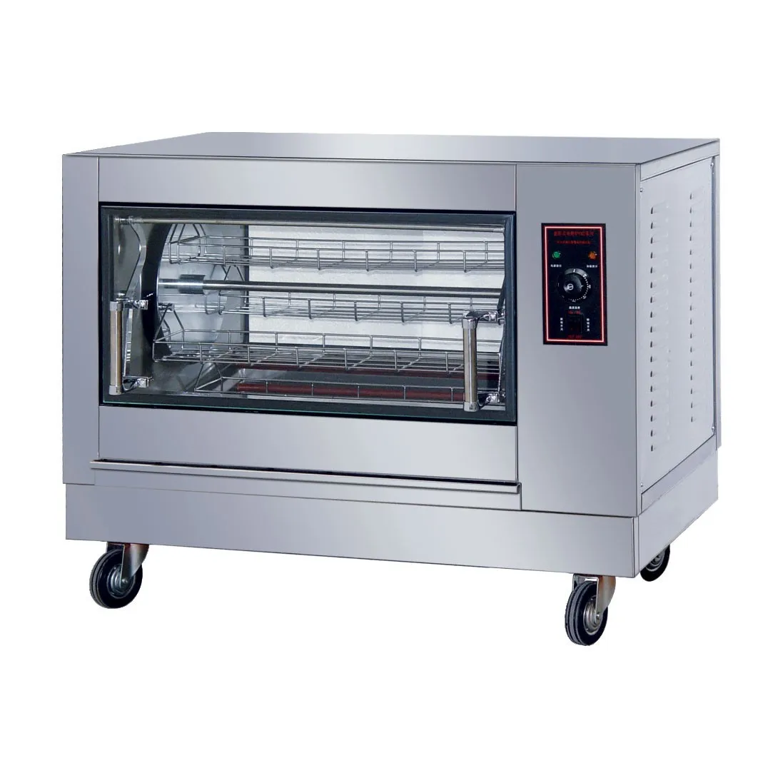 Automatic Rotation Electric/ Gas Chicken Roster with Rotisserie Machine Commercial for sale