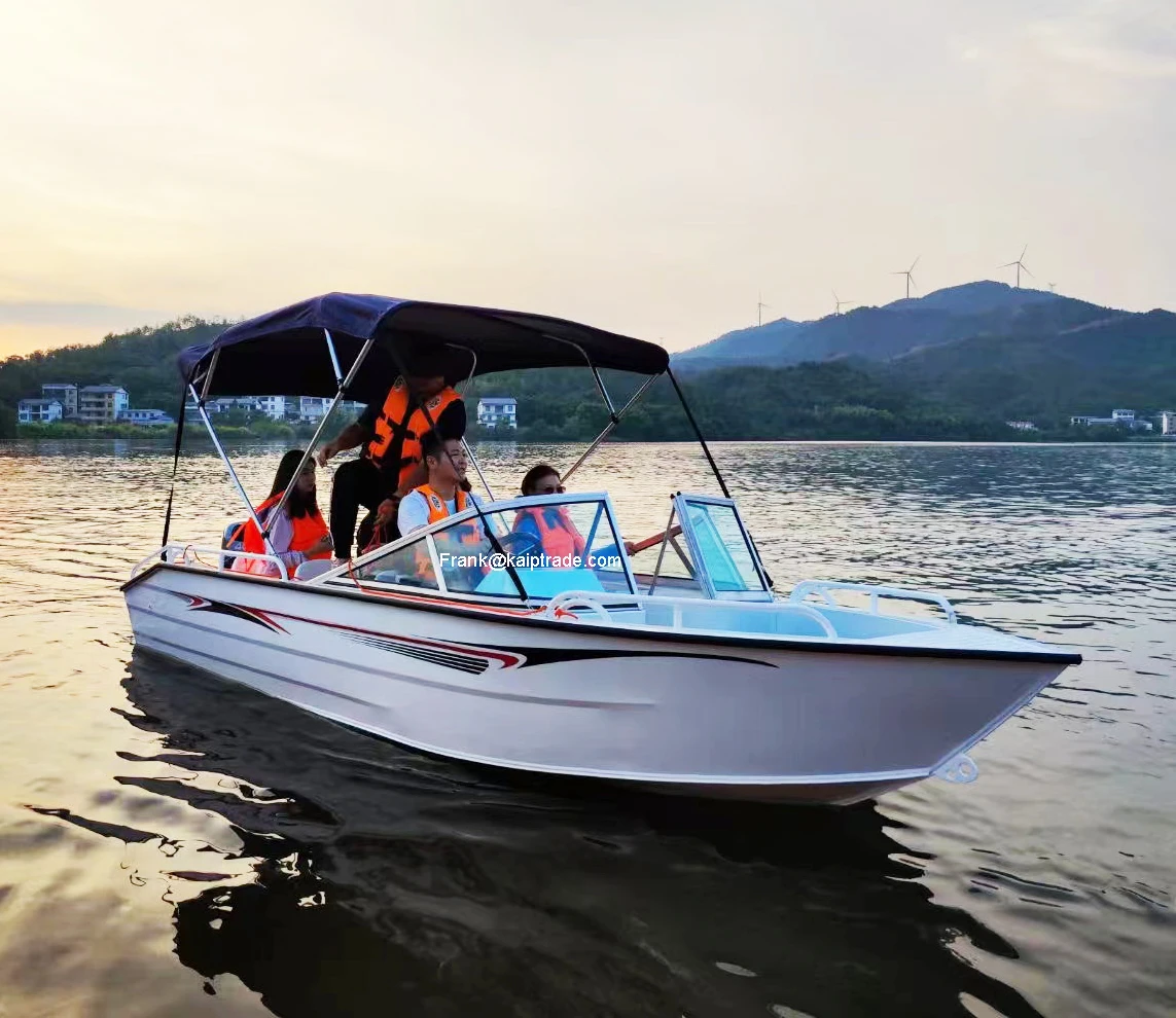 Sea used rigid king deep v bottom 16ft center console aluminum jon cuddy cabin barge power passenger boat cruiser landing craft