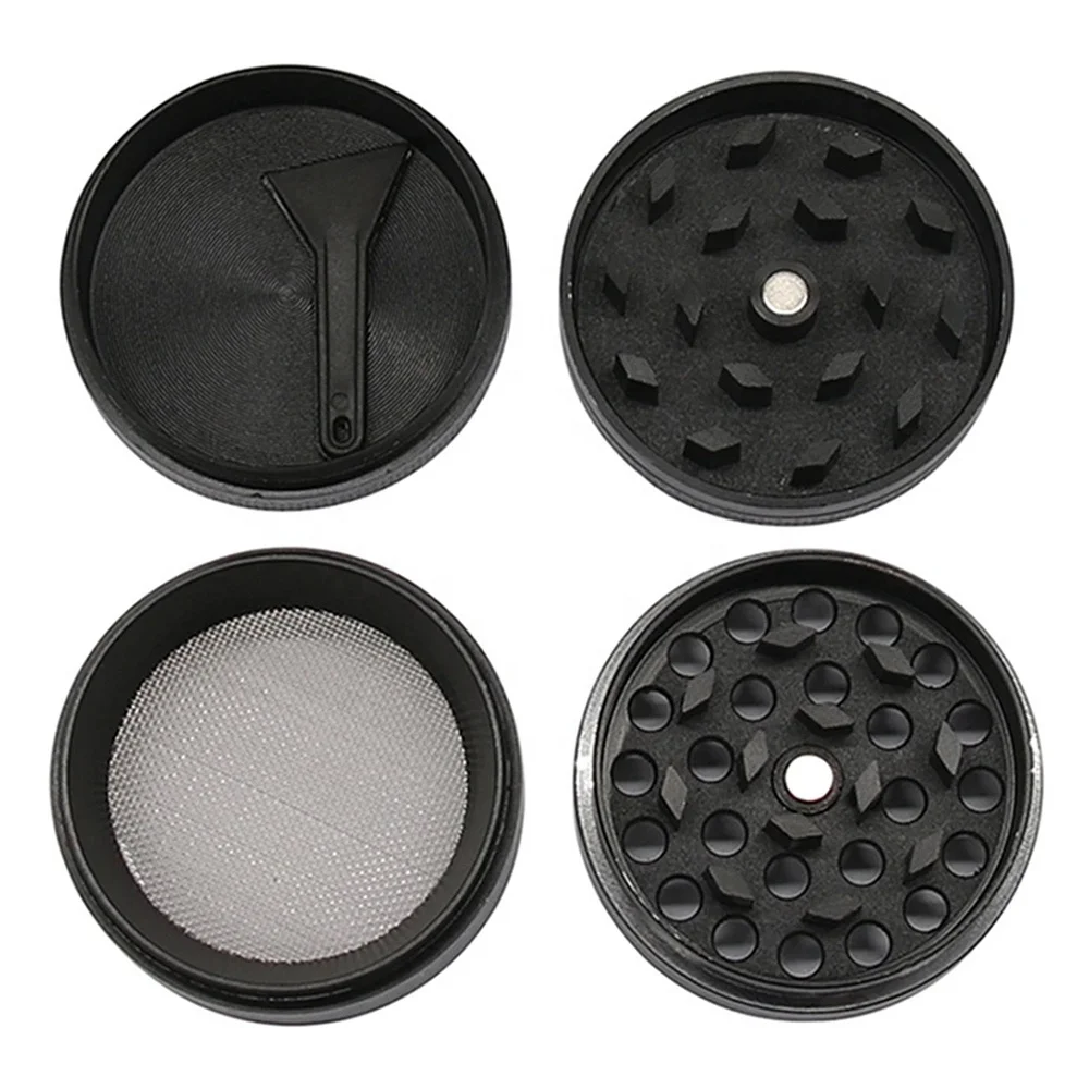 Logo Engraved Metal Herbal Grinder 4 Layers Portable Spice Grinders Rolling Paper Bulk Herb Grinder Wholesale Smoking