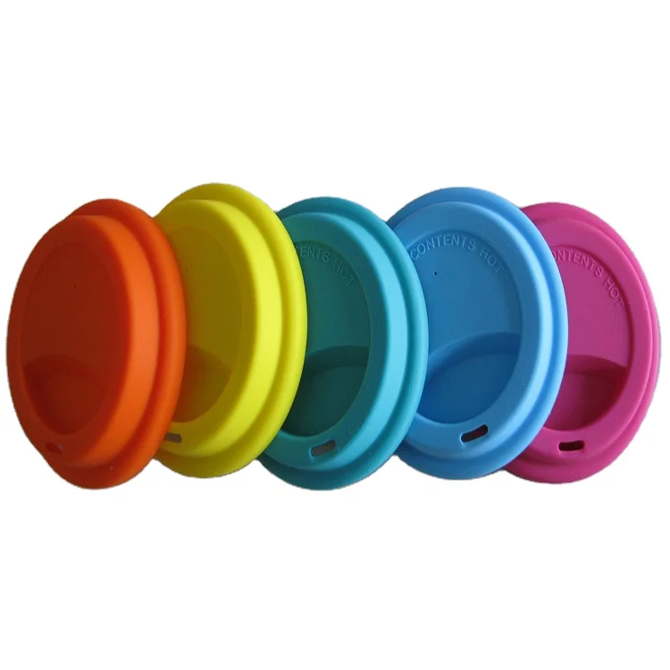 Food Grade Customized Design Colorful Soft Silicone Cup Lid Soft Lid for Ceramic/glass Cup