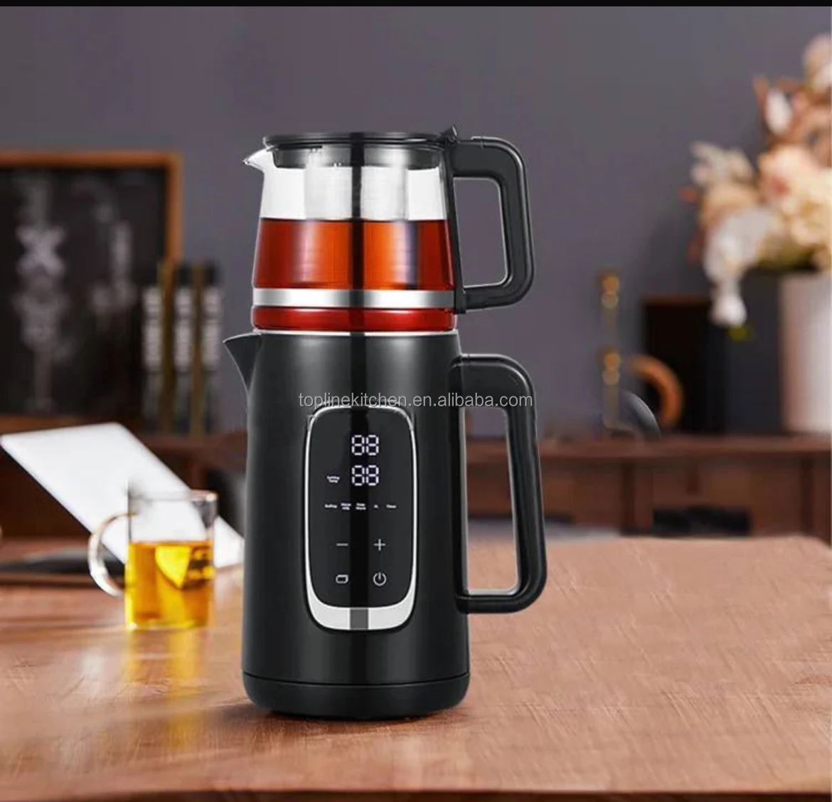 2in1Digital Samovar double layer tea maker Electric Kettle wifi TUYA smart home kitchen appliance