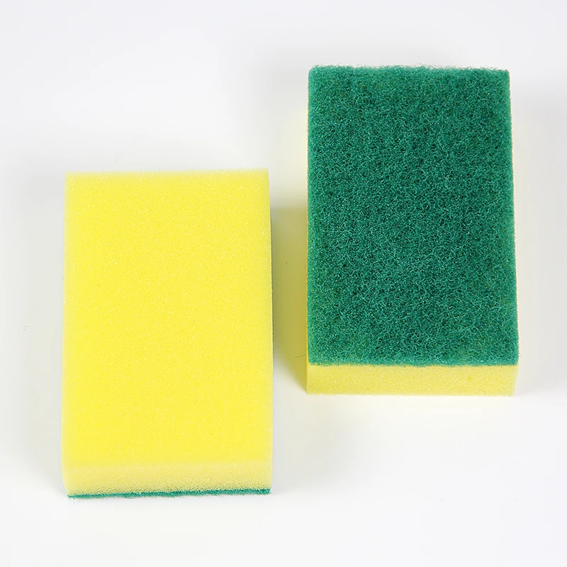 Wholesale High Density Rectangle Sponge For Washing Dishes kitchen Scrub Pad Cleaning Sponge Scrubbing Dishwashing for household