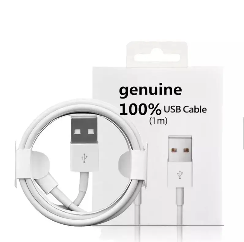 Оригинальное высококачественное зарядное устройство для iPhone 1 м 2 3 USB-кабель передачи данных кабель