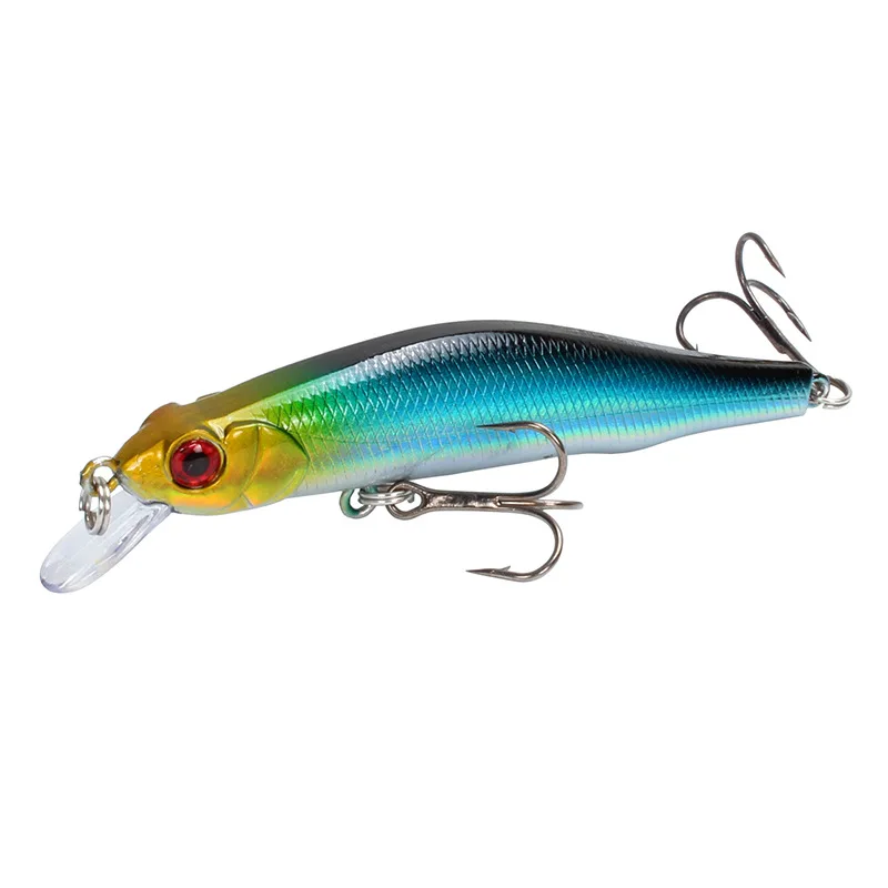 Magnet 90mm centrifugation megabass swim minnow long cast blue blue 3d lure eyes