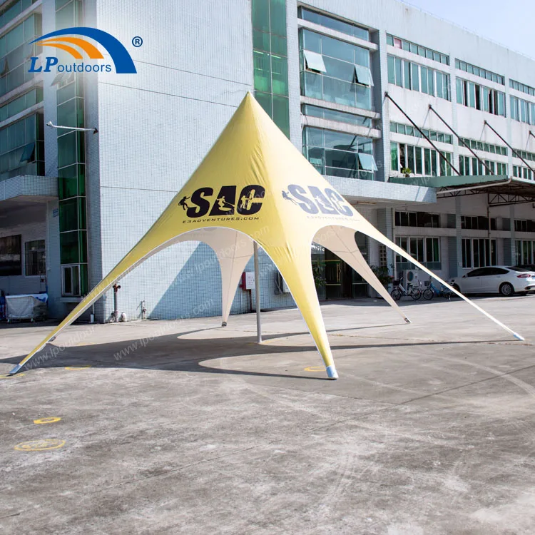 Easy Set Up Waterproof Exhibition Tents Spider Star Shape Canopy Tent With Logo For Camping Party Event Outdoor