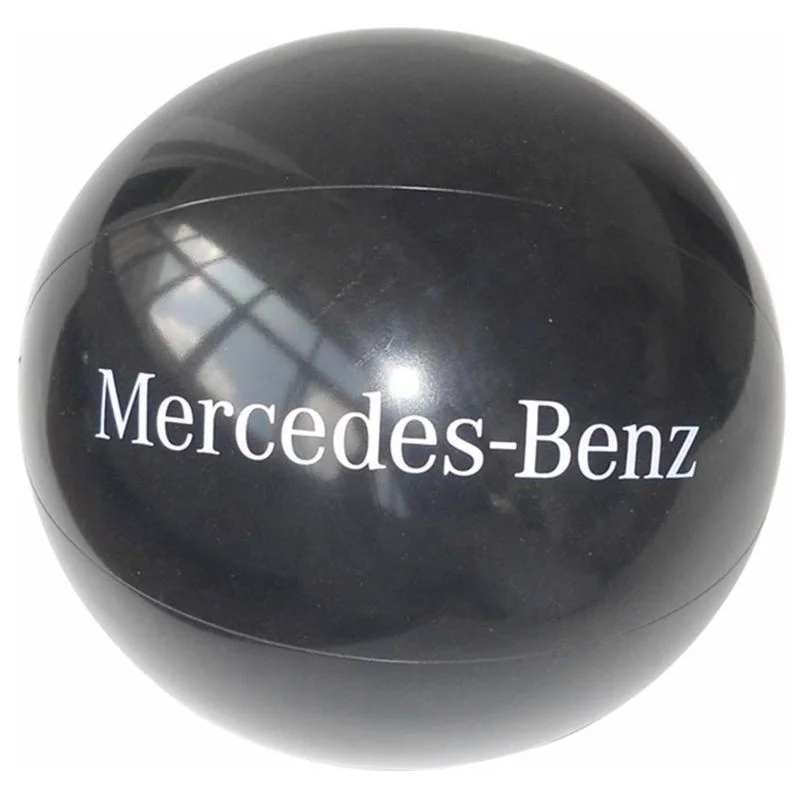 Black pvc inflatable beach ball for promotion