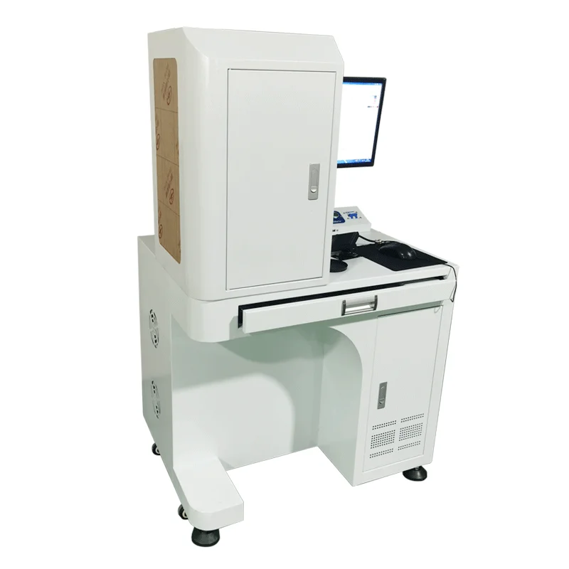 custom max raycus 20w 30w 50w 60w 70w 100w half enclosed fiber laser marking machine price