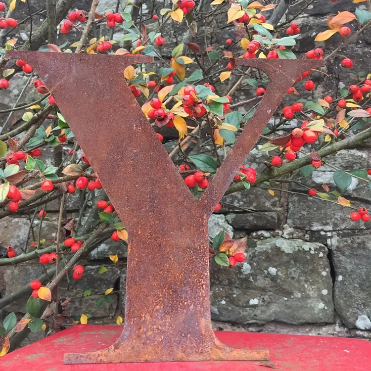 Corten Steel Artificial Waterfall Fountain Rustic Metal Art